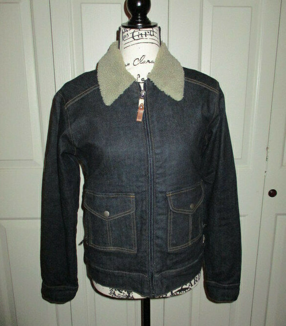 BURTON DryRide Sherpa Lined Jean Jacket Women Sz XS | eBay