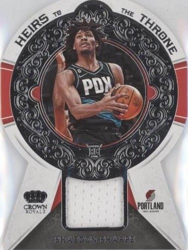 2022-23 Panini Crown Royale - Shaedon Sharpe #HT-SSB