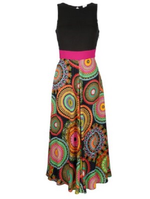 ALBA MODA Kleid Strandkleid Wickeloptik Grün Meliert Neu