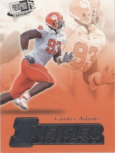 2007 Press Pass SE Gaines Adams #II-1