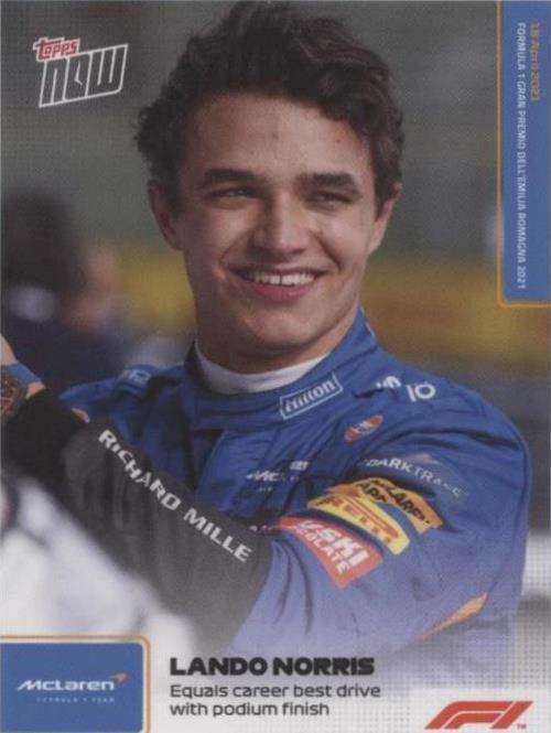 2021 Topps Now F1 - Lando Norris #005