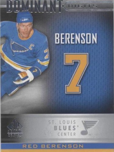 2020-21 Upper Deck SP Signature Edition Legends - Red Berenson #DD-5