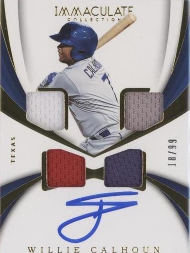 2018 Panini Immaculate Collection - Willie Calhoun #RQM-WC
