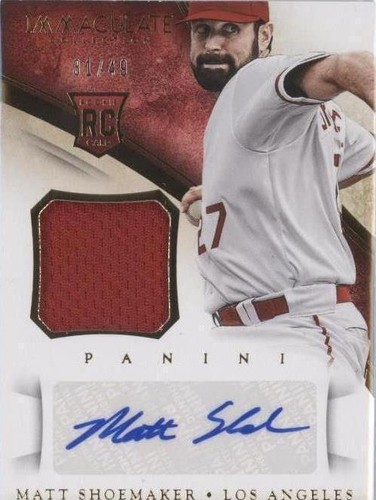2014 Panini Immaculate Collection - Matt Shoemaker #118