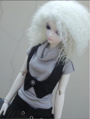 1/4MSD 1/3SD SD17 SSDF ID72 BJD Outfit Clothes Top Black Vest Open Back LUTS AOD