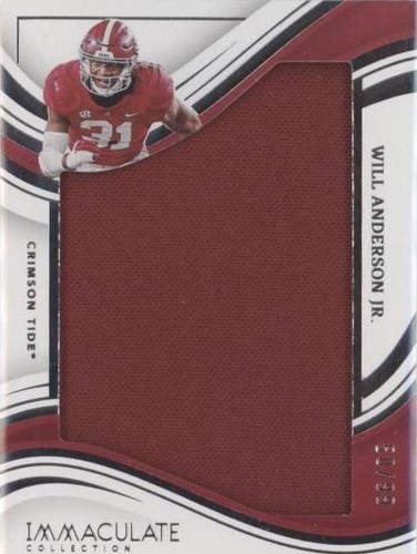 2023 Panini Immaculate Collection Collegiate Will Anderson #IJ-WAJ