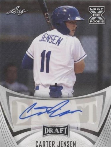 2021 Leaf Draft - Carter Jensen #BA-CJ1