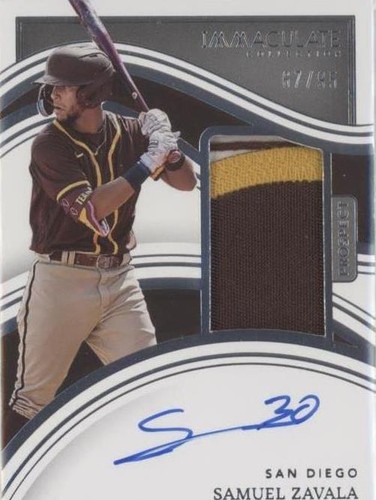 2023 Panini Immaculate Collection - Samuel Zavala #35