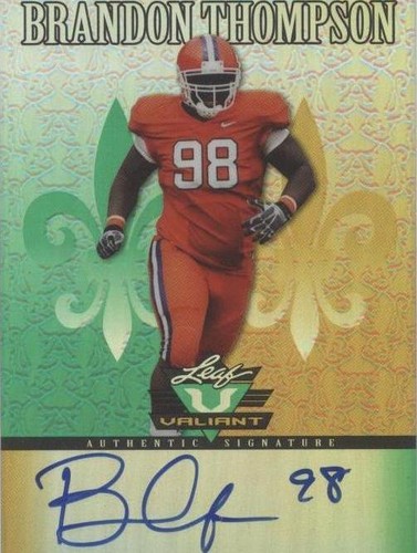 2012 Leaf Valiant Brandon Thompson #BT1