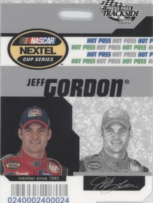 2004 Press Pass Trackside - Jeff Gordon #HP 7