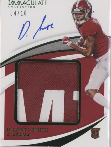 2021 Panini Immaculate Collection Collegiate DeVonta Smith #PPA-DS
