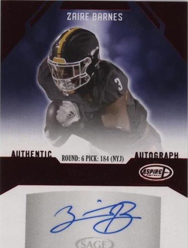2023 Sage Aspire Zaire Barnes #ASP-ZB