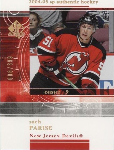 2004-05 SP Authentic - Zach Parise #RR18