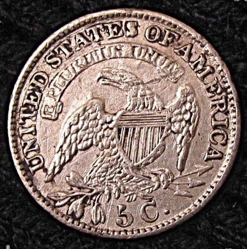 1831 CAPPED BUST HALF DIME - AU DETAILS   #15134