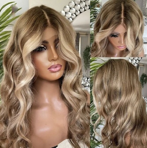 Blonde Highlight Lace Front Wig Human Hair 13x4 Lace Human