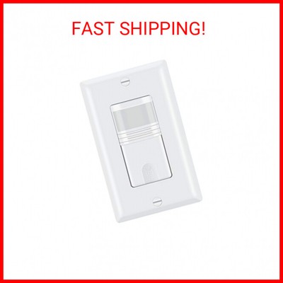 ECOELER 3 Way Motion Sensor Light Switch, Neutral Wire Required, Sensor Switch f