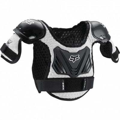 Fox Racing Kids Motocross Body Armour - Titan Roost Deflector - Black/Silver