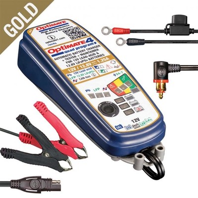 Optimate Battery Charger - Optimate 4 Quad Premium (w/ O19 DIN Adaptor) img