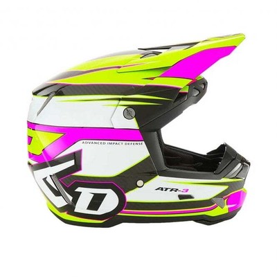 6D (Adult) MX Helmet - ATR-3 HYPER - Fluo Yellow/Fluo Pink