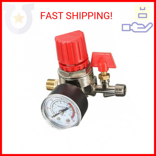 Lheng Four Holes Air Compressor Pressure Valve Switch Control Regulator with Gau