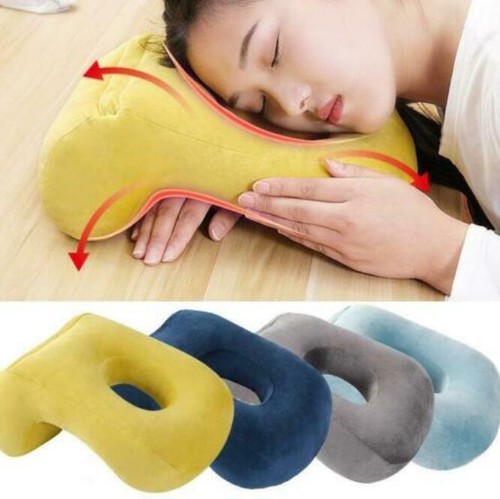 New Soft Velvet Sleeping Pillow Travel Head Cushion Neck Support