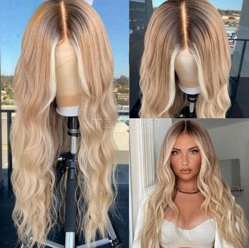 Highlight Platinum Blonde 13x4 Lace Human Hair Front Wig