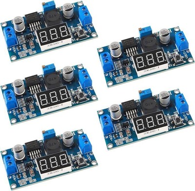 5x LM2596 with LED Display Voltmeter Buck Converter DC-DC 4.0-40V to 1.25-37V 3A