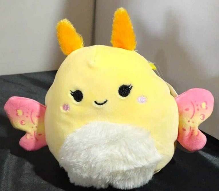 5” MIRY Moth Insect Fuzzy Belly 2023 Yellow Squishmallow Plush NWT