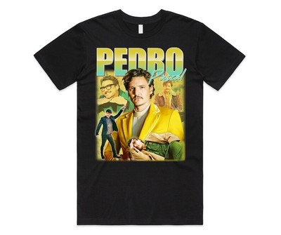 Pedro Pascal T-shirt Tee Top Movie Icon Retro 90's Actor Gift Unisex Men 