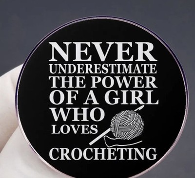 Crochet Enthusiast  Enamel Pin Badge Funny Family Gift