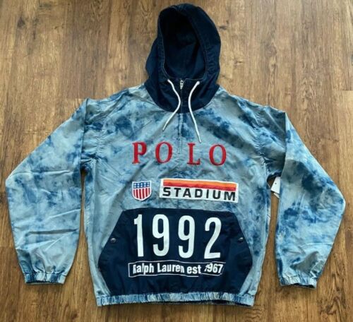 Polo Ralph Lauren 1992 Indigo Stadium Popover Jacket Small Polo Ralph Lauren 1992 Indigo Stadium Popover Jacket Small