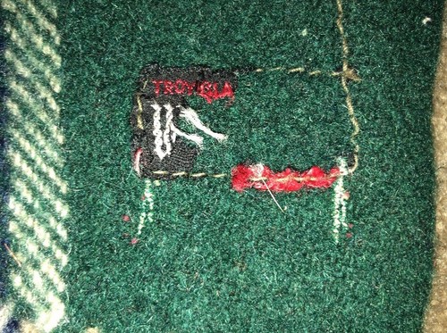 Vintage Wool Blacket 60” X 48” Mid Century Beautiful!