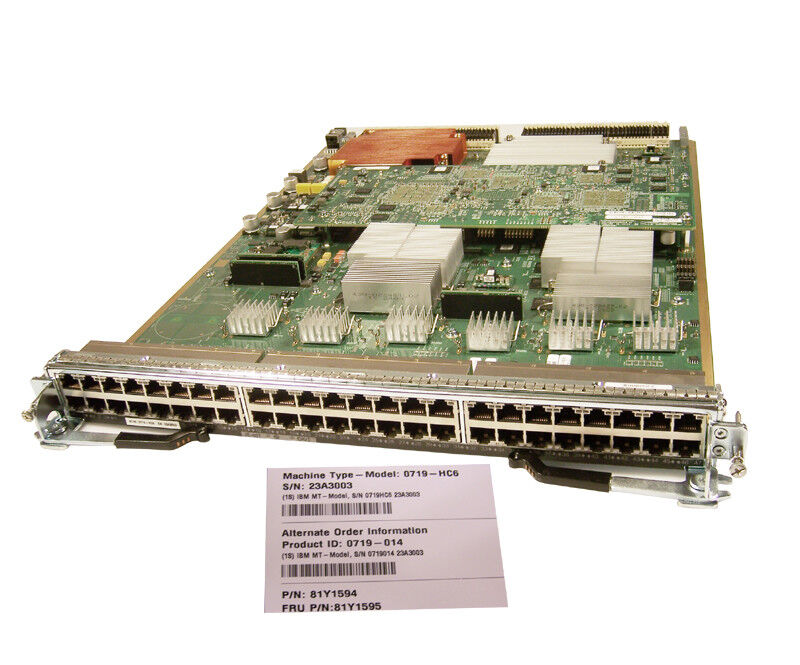 Ibm 0719-hc6 48-port Gigabit Ethernet Line Card 81y1595