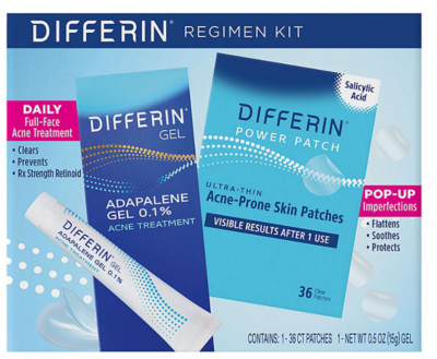 Differin Daily Full Face Acne Treatment Regimen Kit