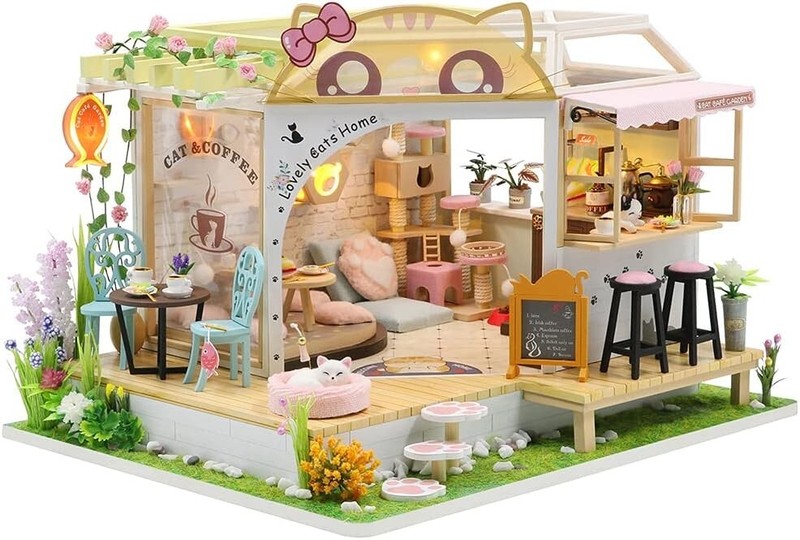 Elegant DIY Dollhouse Miniature with Furniture – Perfect Gift for