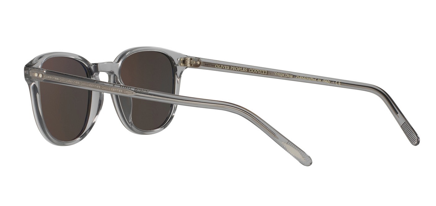 Pre-owned Oliver Peoples Fairmont Ov 5219s Grey Goldtone Mirrored (1132/39) Sunglasses