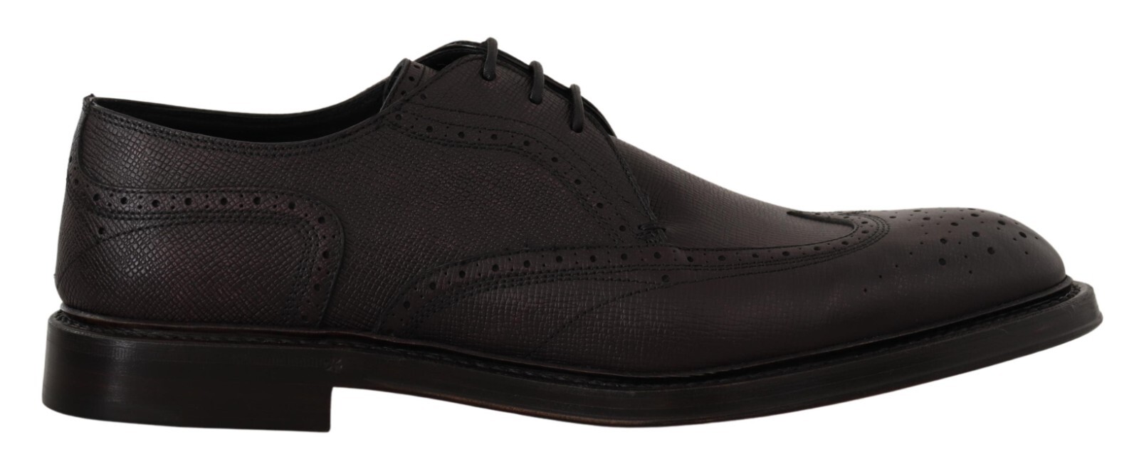 DOLCE & GABBANA Туфли Платье Дерби Wingtip Фиолетовая кожа EU44 / US11 Рекомендуемая розничная цена 1200 долларов США