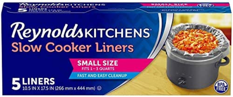 Kitchens Slow Cooker Liners, Small (Fits 1-3 Quarts), 5 Coun