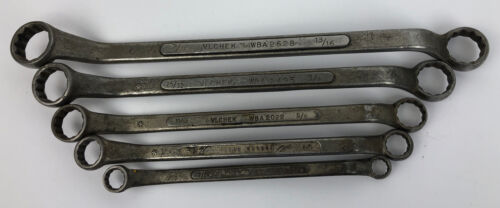 Lot of 5 VLCHEK OFFSET DOUBLE BOX END WRENCH (s) Made in USA