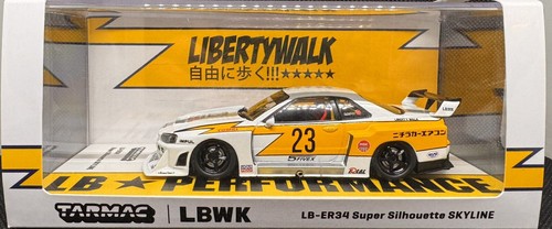 セット1/43 Super Silhouette SKYLINE ER 34 NISSAN SKYLINE LB-ER34 SUPER SILHOUETTE #23 WHITE 1/43