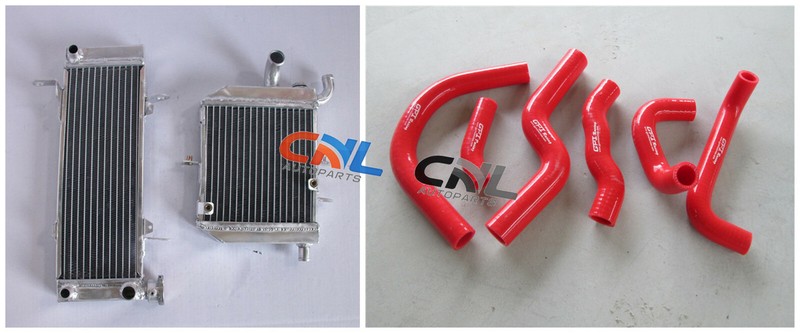 Aluminum Radiator & Hose For Honda Vfr 400r Nc30/Rvf 400 Nc35 1989-1996 90 Red