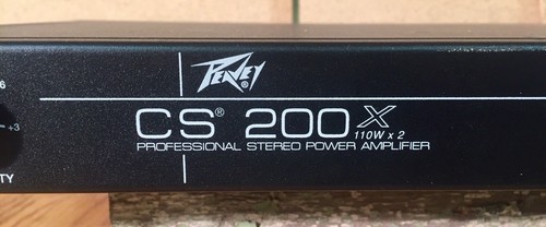 Peavey CS200X Two Channel Professional Stereo Power Amplifier 110W x 2 Tested