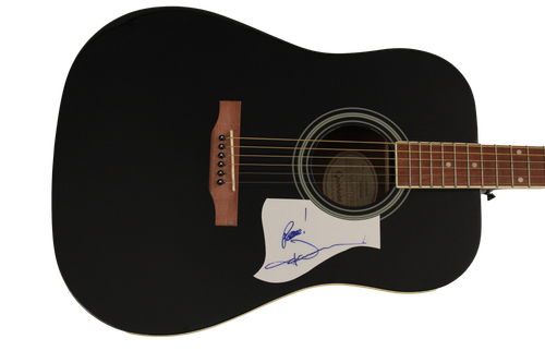 JOHN DENVER SIGNED AUTOGRAPH GIBSON EPIPHONE ACOUSTIC GUITAR