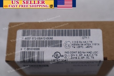 NEW Siemens 6ES7972-0BA12-0XA0 PROFIBUS CONNECTION PLUG SIMATIC DP STOCK B-1494