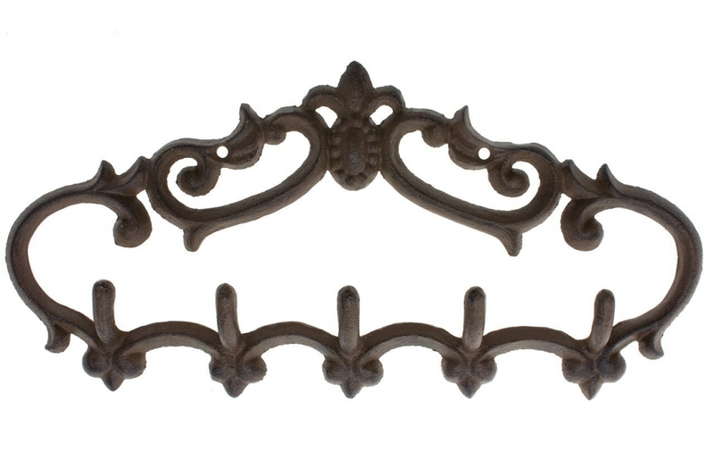 Comfify Cast Iron Wall Hanger &ndash; Vintage Design with 5 Hook