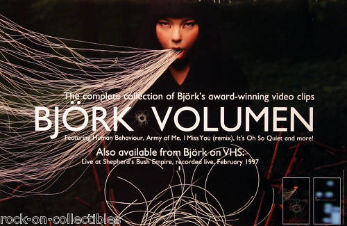 Bjork 1998 Volumen Original Promo Poster