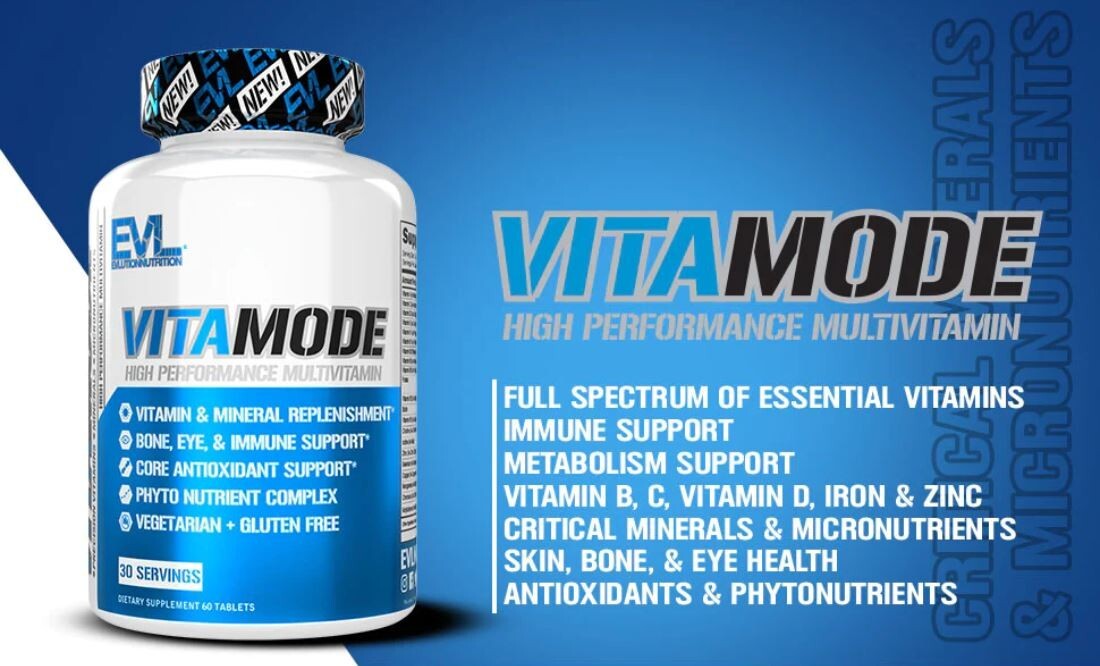 EVL VitaMode Daily Multivitamin for Men to Boost Energy, Muscle & Immune Health