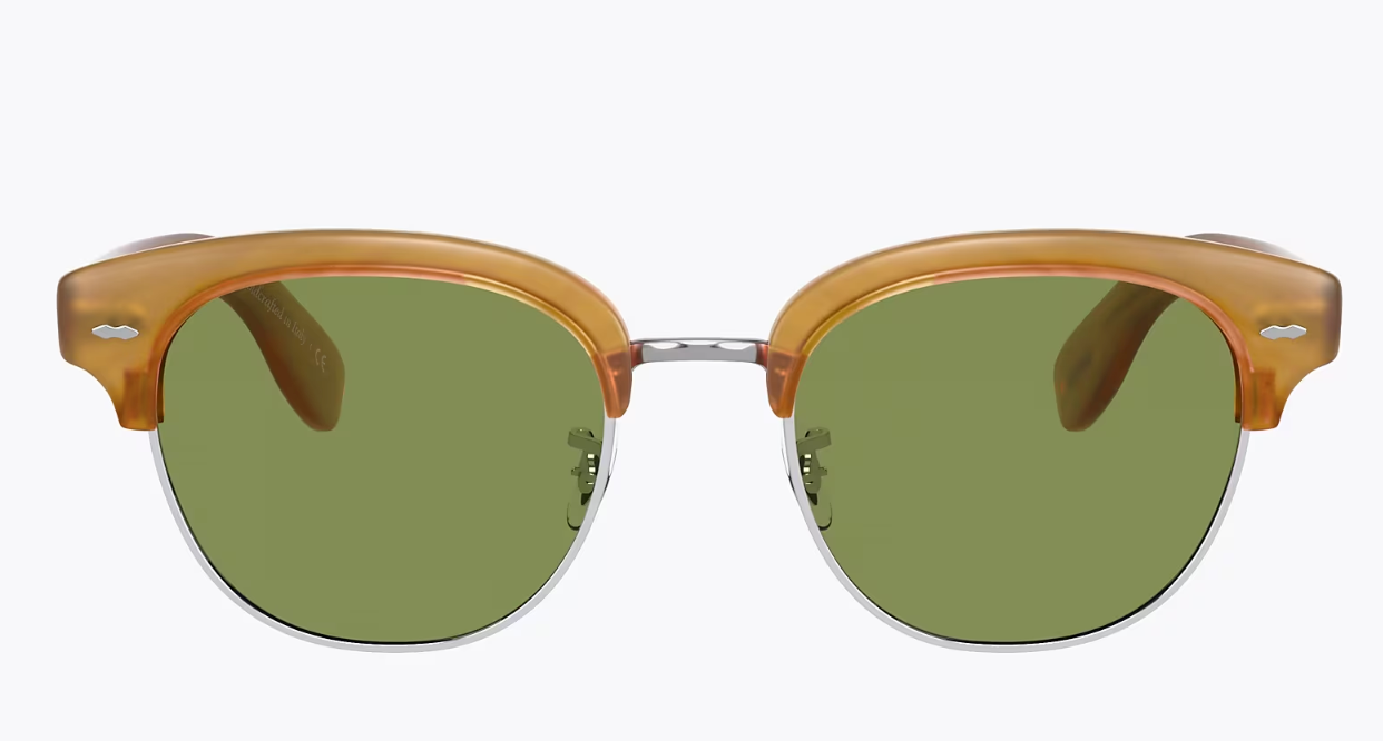 Pre-owned Oliver Peoples Desmon G-15 Polarized Sun 48mm Tuscany Msrp$545 Cumberbatch's Fav In Green