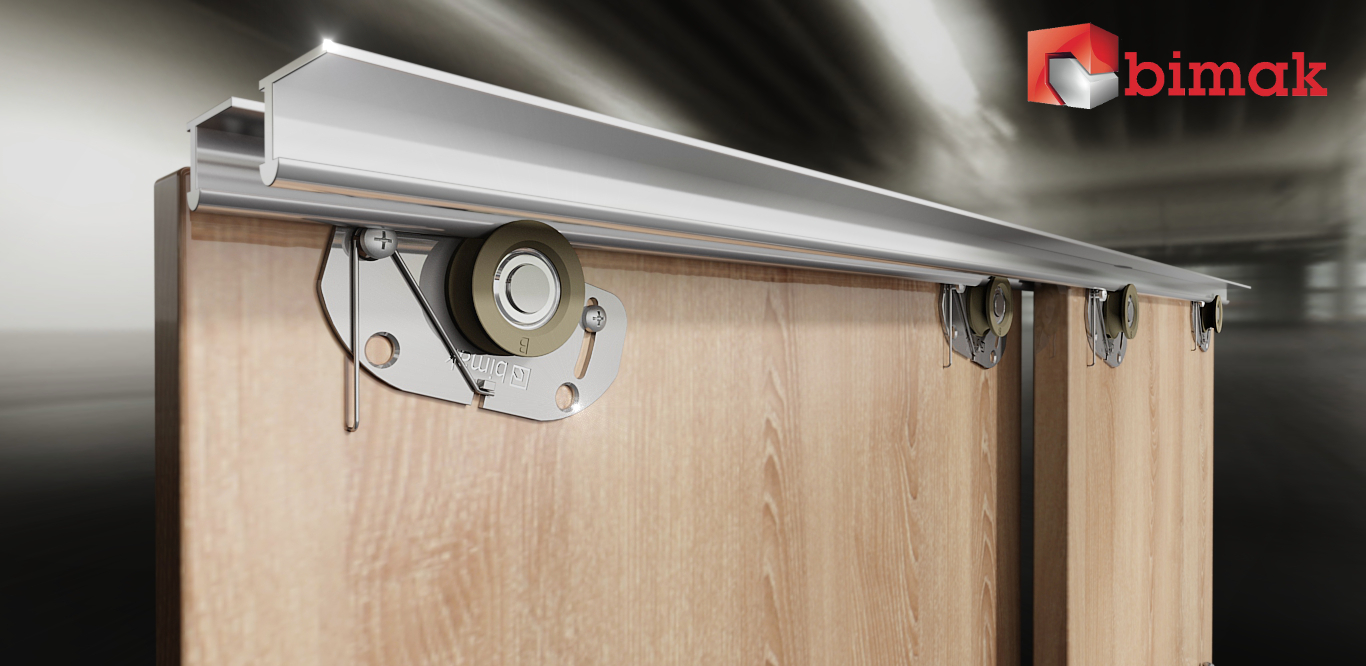 MINI + BIMAK SLIDING WARDROBE DOOR GEAR TRACK KIT SET 1000MM UP TO 3000MM eBay