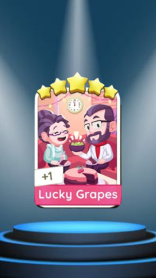 Lucky Grapes - Monopoly_go_5  Star Sticker    fast delivery  